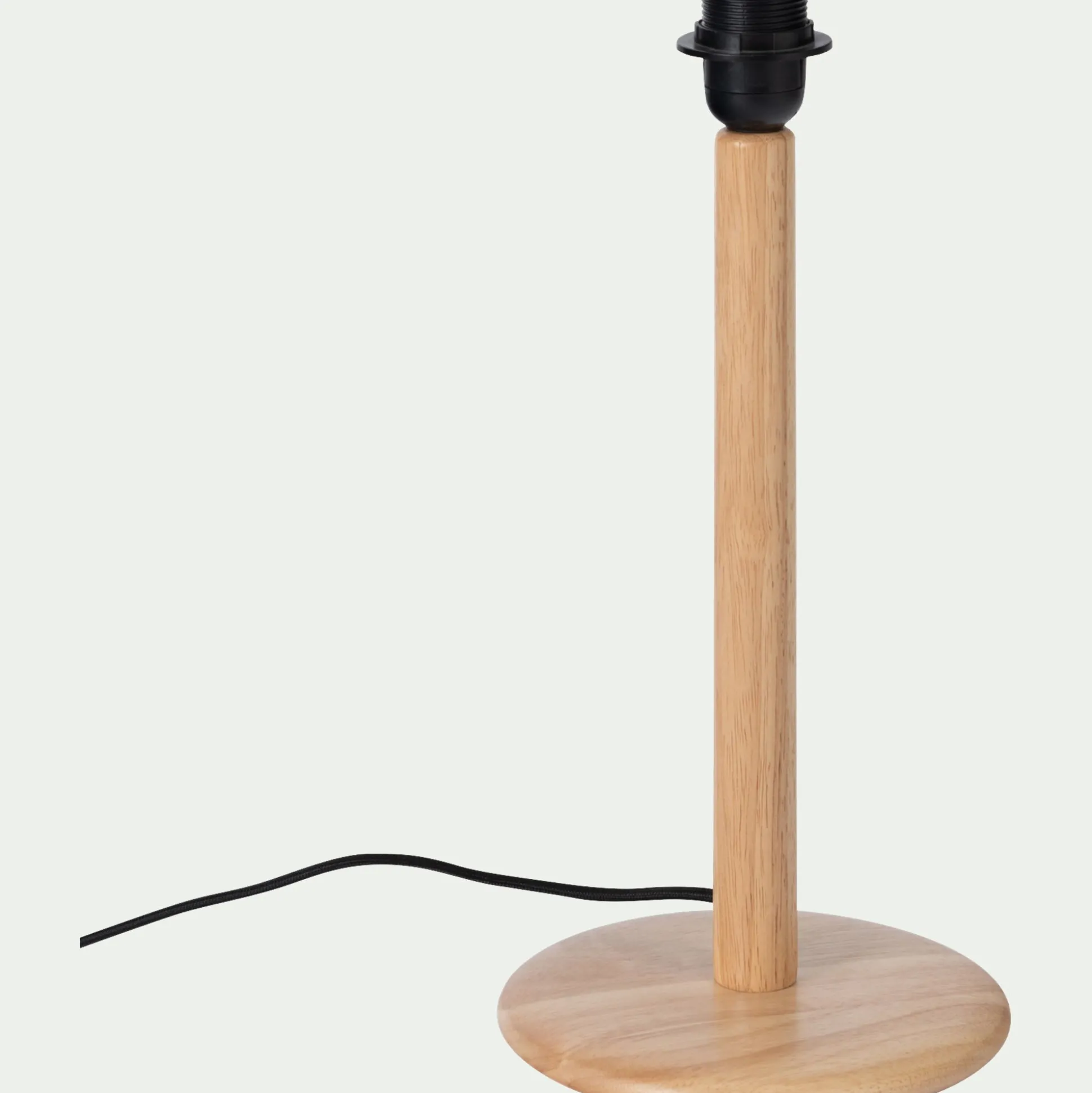 Pied de lampe en hévéa H41,5cm - bois clair