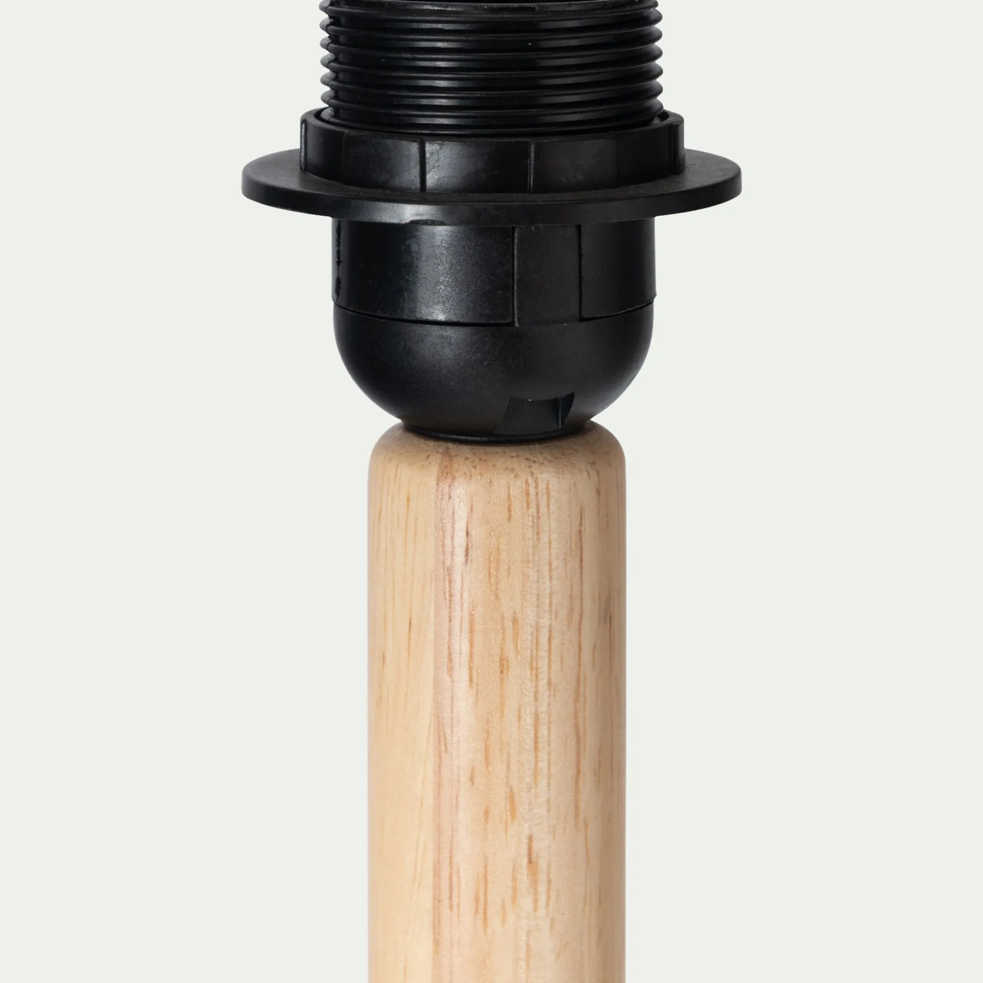 Pied de lampe en hévéa H41,5cm - bois clair
