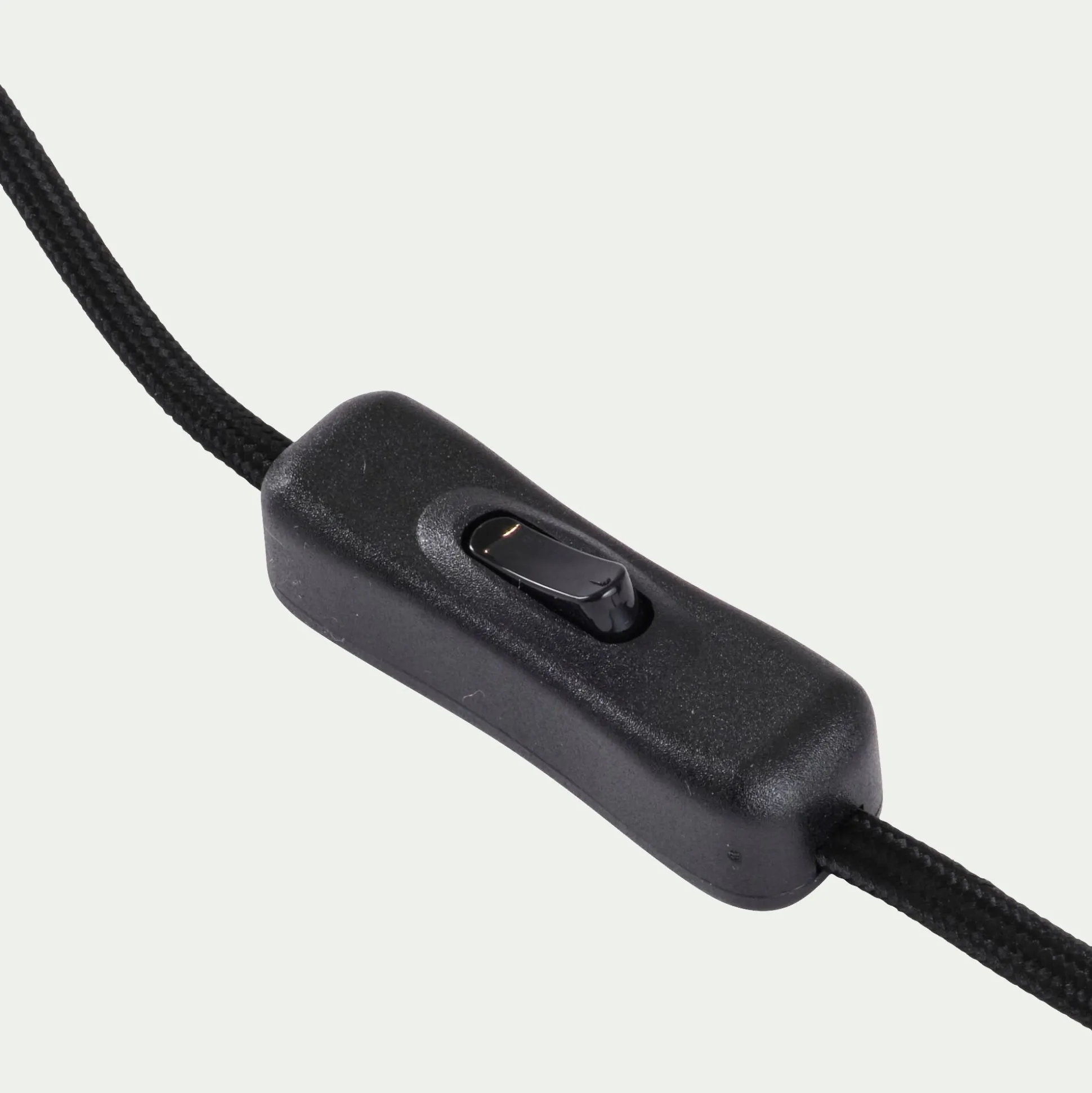 Pied de lampe en métal - effet bois foncé H51,5cm