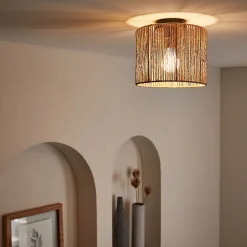 Plafonnier électrifié en métal D10cm - noir