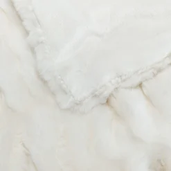 Plaid doux 130x170cm - blanc ventoux