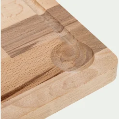 Planche à découper en bois de hêtre - bois clair 24x40cm