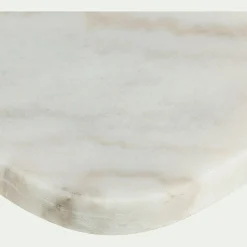 Planche à découper en marbre L30cm - blanc