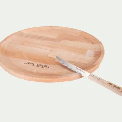 Plateau à pizza en bois de hêtre D33cm - naturel