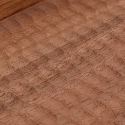 Plateau décoratif en bois de manguier 18x40cm - bois foncé