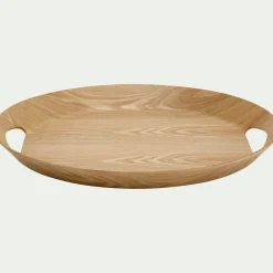 Plateau ovale en bois de chêne L46cm - naturel