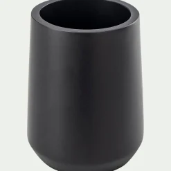Porte brosse à dent en polyresine - noir