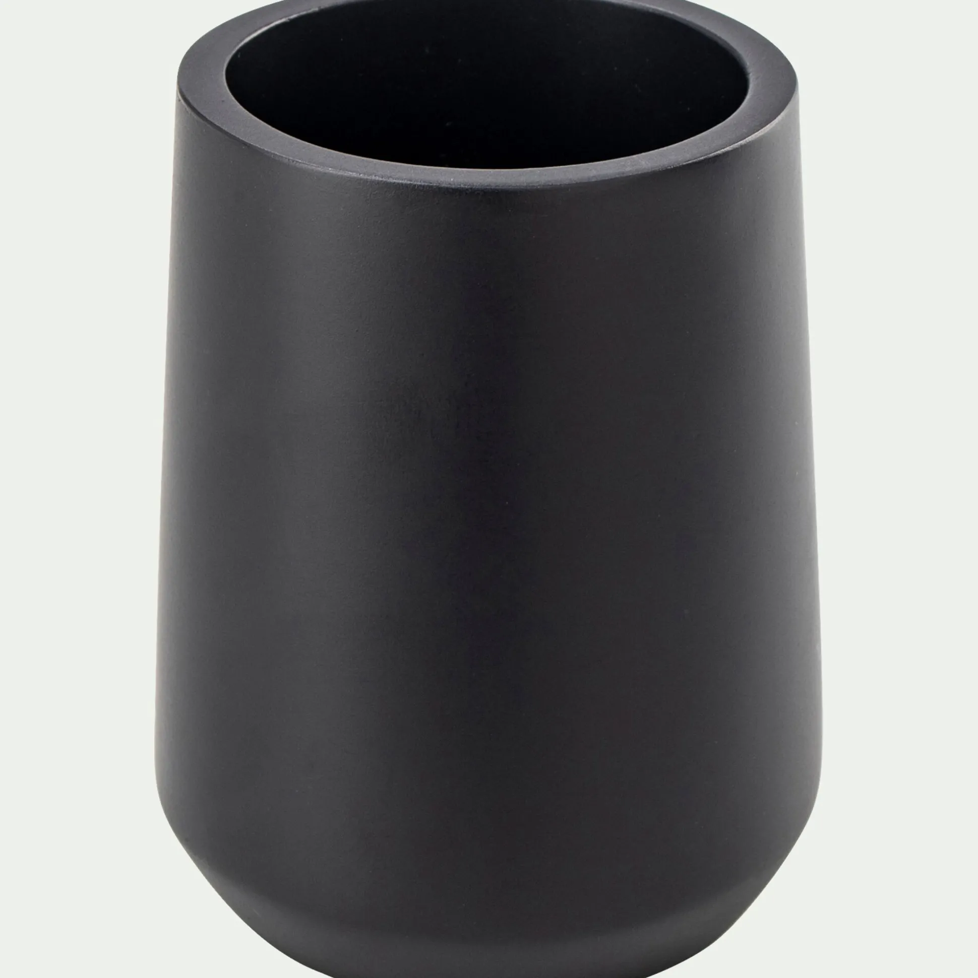 Porte brosse à dent en polyresine - noir
