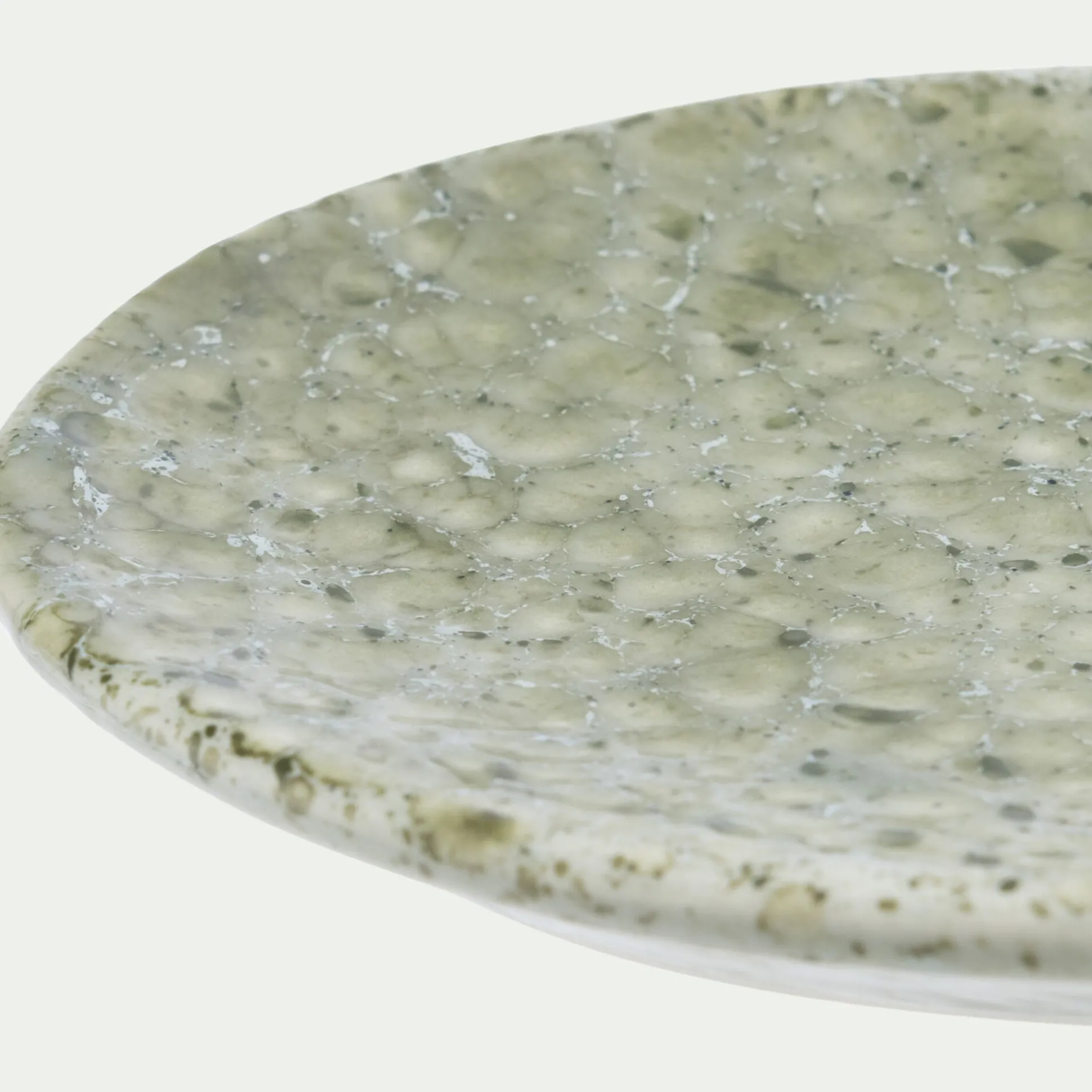 Porte savon en faïence - vert