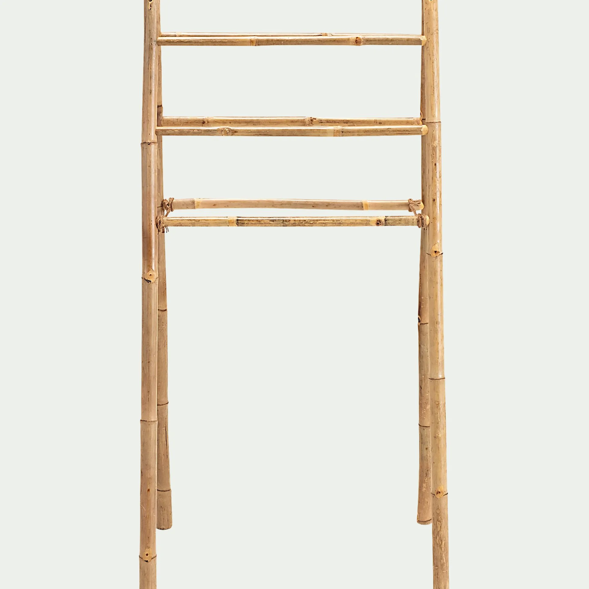 Porte serviettes en bambou - H130xl64 cm