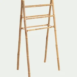 Porte serviettes en bambou - H130xl64 cm