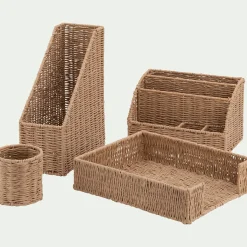 Porte-documents haut en papier H30cm - naturel