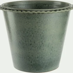 Pot en terre cuite D30cm - vert