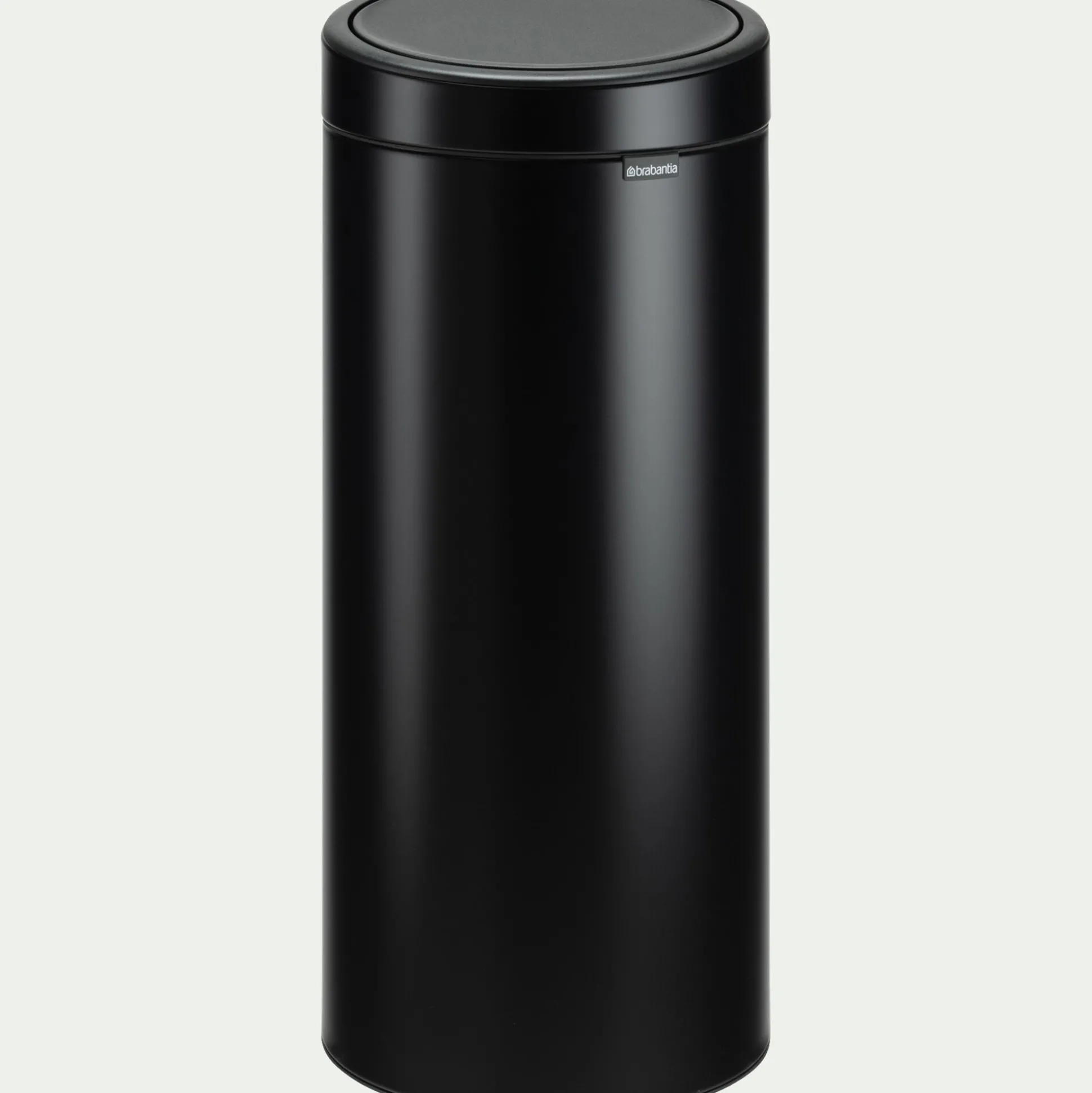 Poubelle Brabantia en acier - noir mat 30L