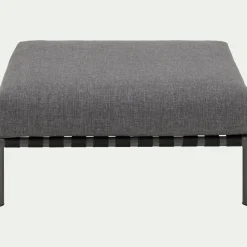 Pouf de jardin en aluminium - gris anthracite