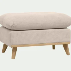 Pouf en tissu crown - beige roucas