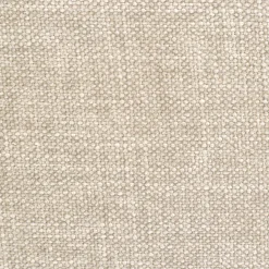 Pouf en tissu doux tramé - Blanc écru