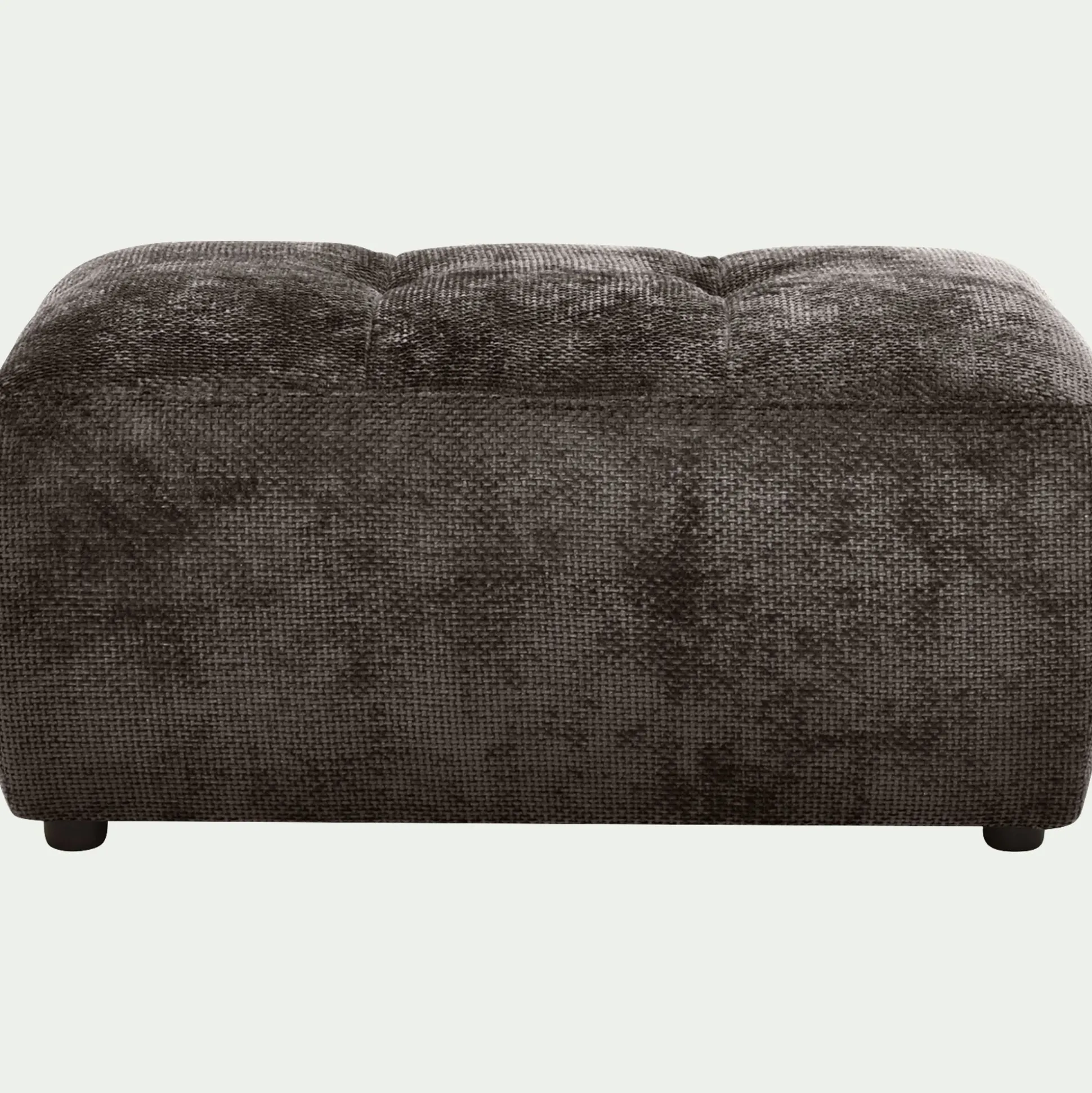 Pouf en tissu Eden - marron