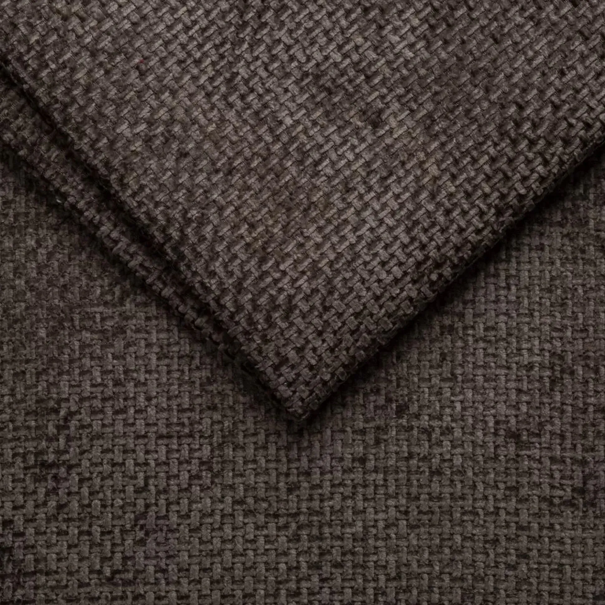 Pouf en tissu Eden - marron