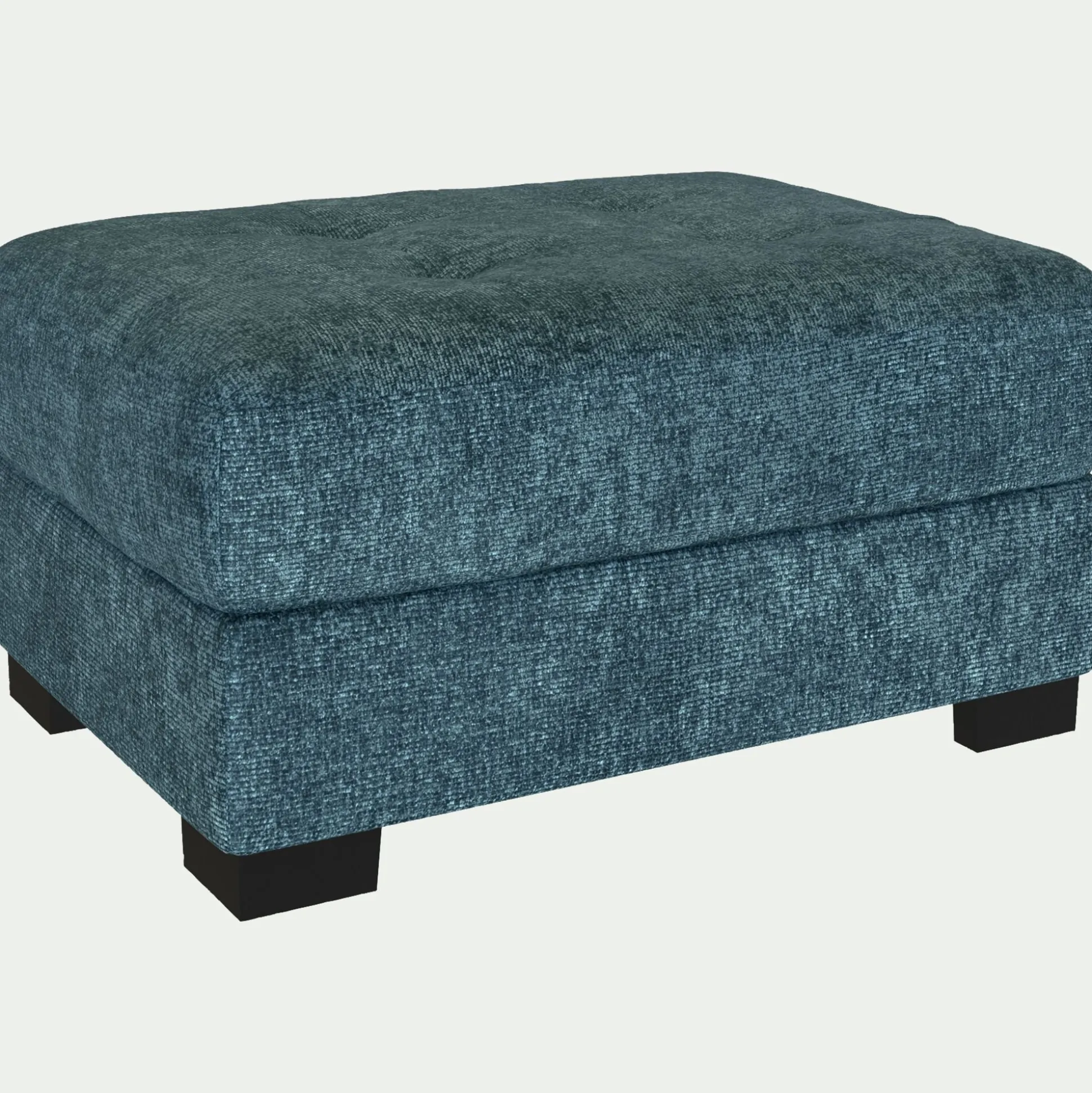 Pouf en tissu Genesis - bleu figuerolles