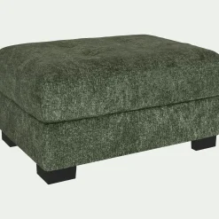 Pouf en tissu Genesis - vert cèdre