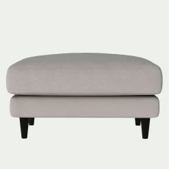 Pouf en tissu joint - gris borie