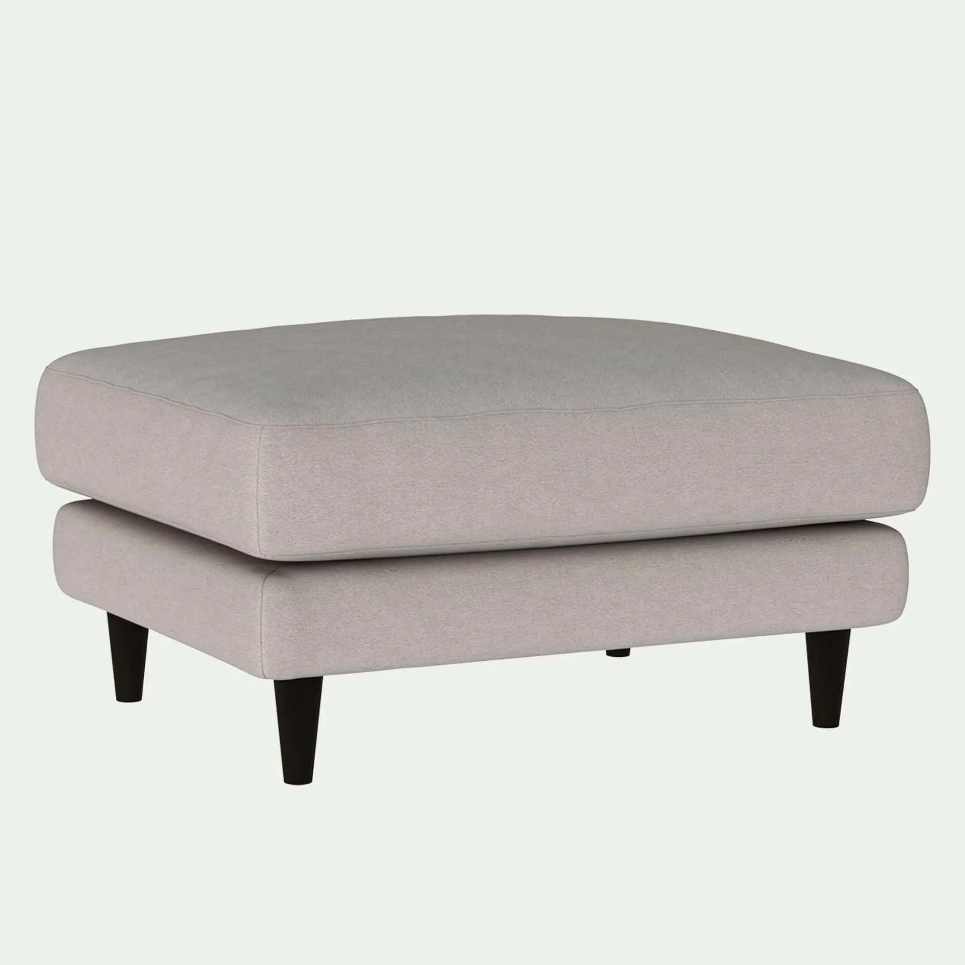 Pouf en tissu joint - gris borie