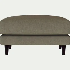 Pouf en tissu mixte - vert cèdre