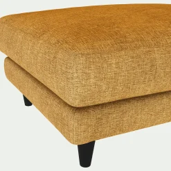 Pouf en tissu monclar - jaune argan
