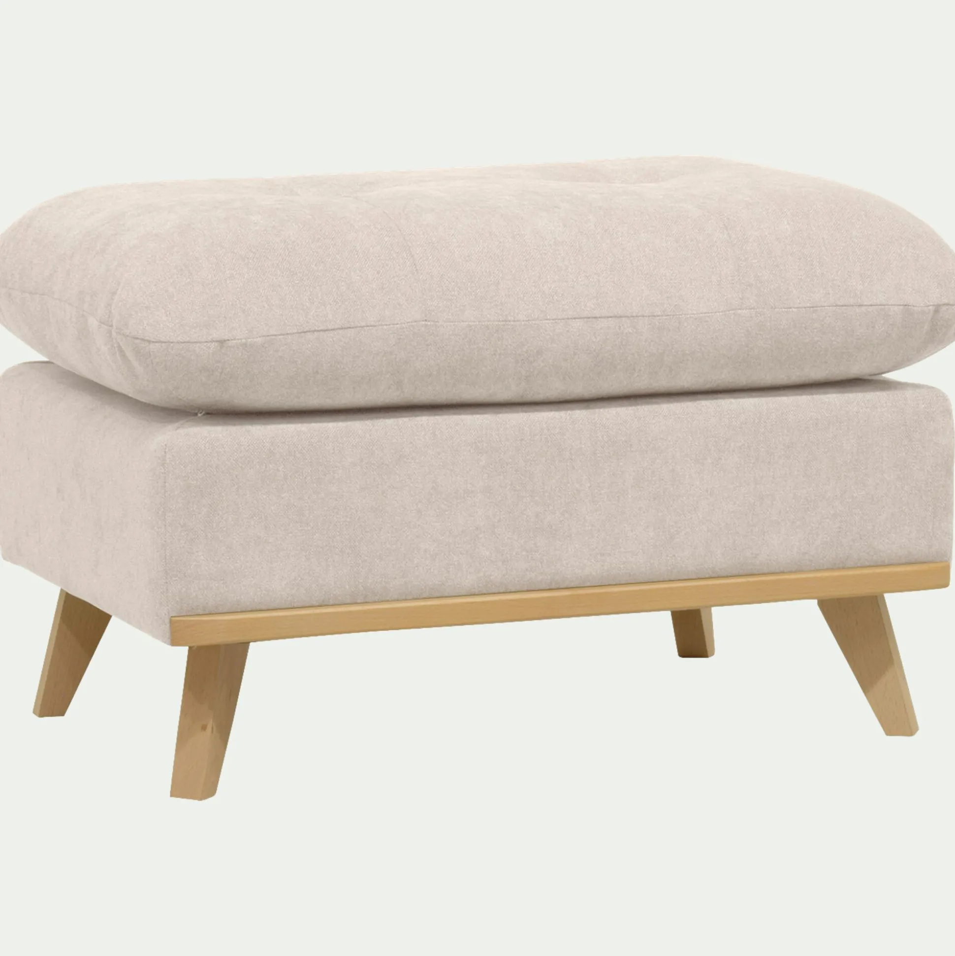 Pouf en tissu storm - beige roucas