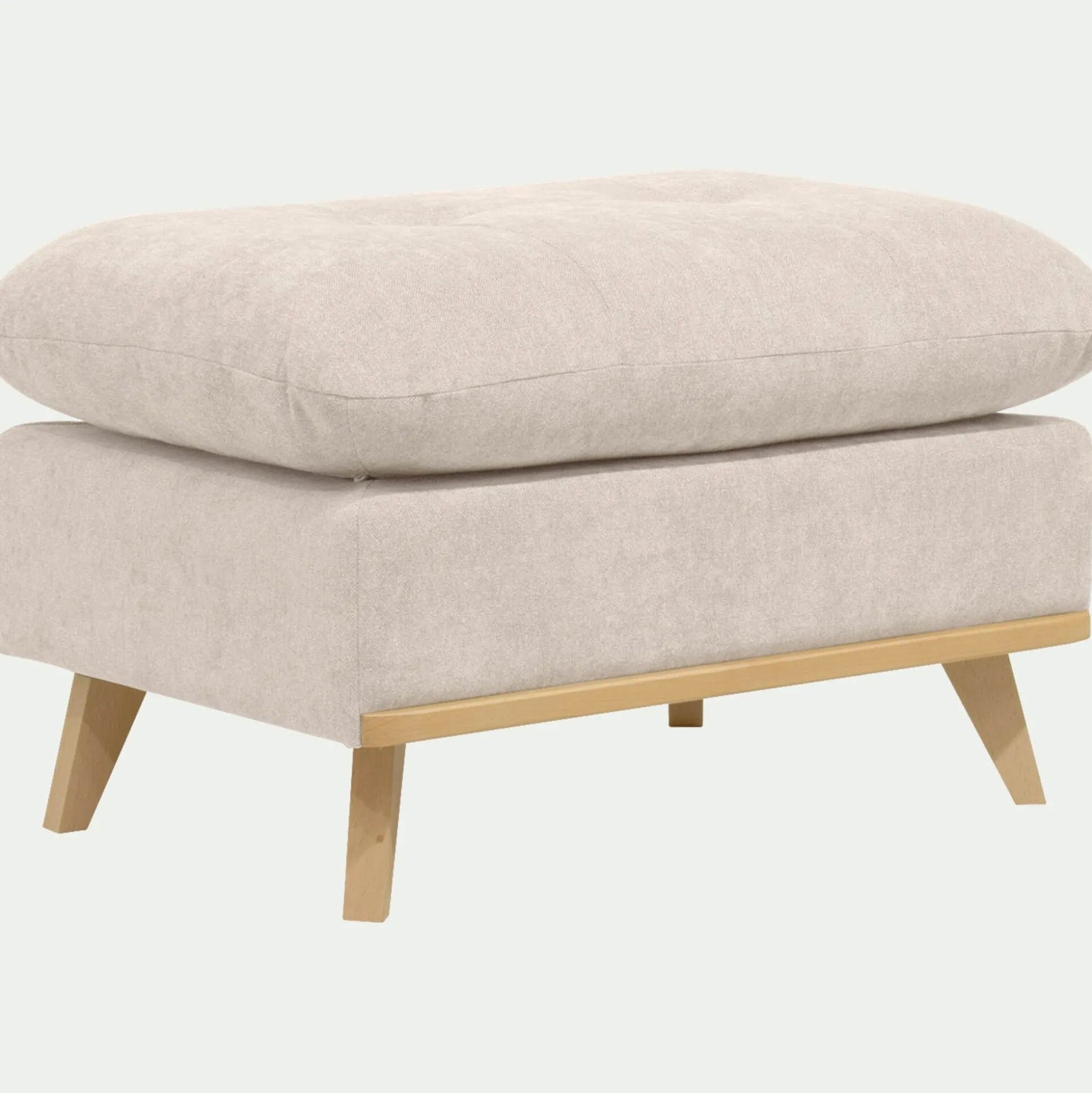 Pouf en tissu storm - beige roucas