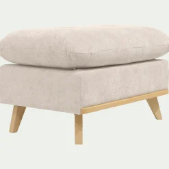 Pouf en tissu storm - beige roucas