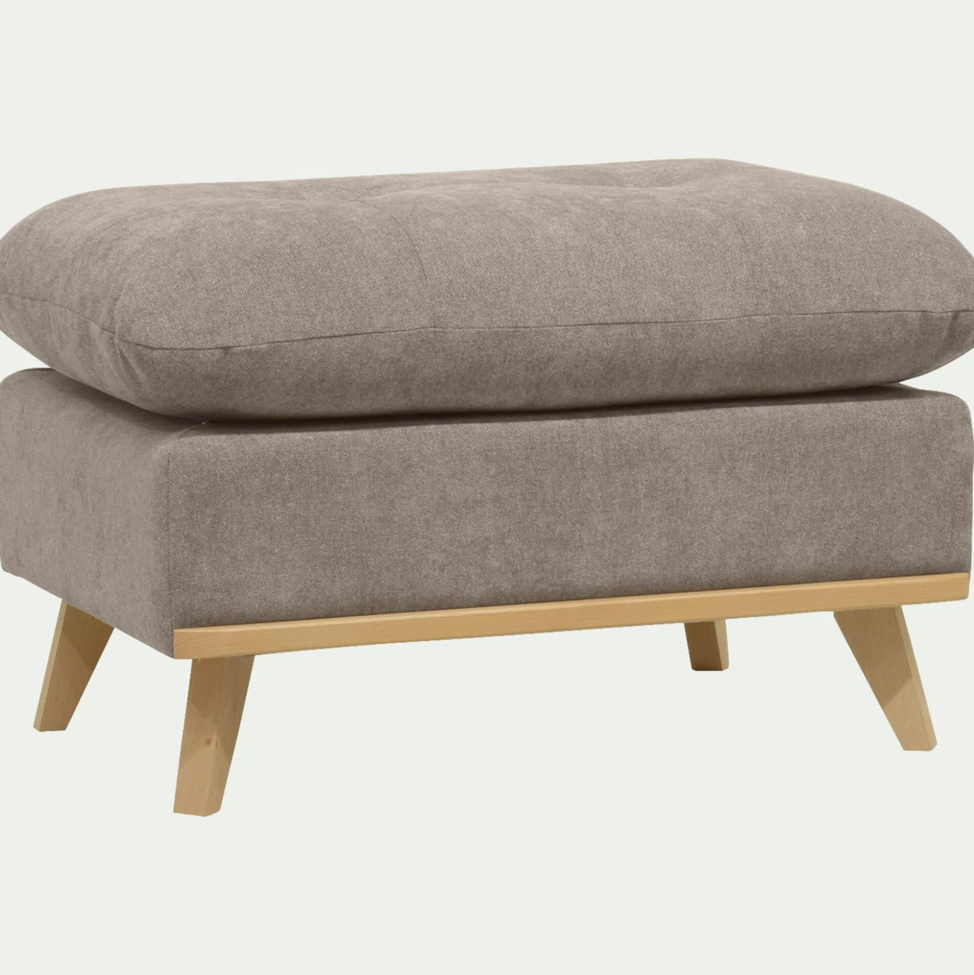 Pouf en tissu storm - taupe