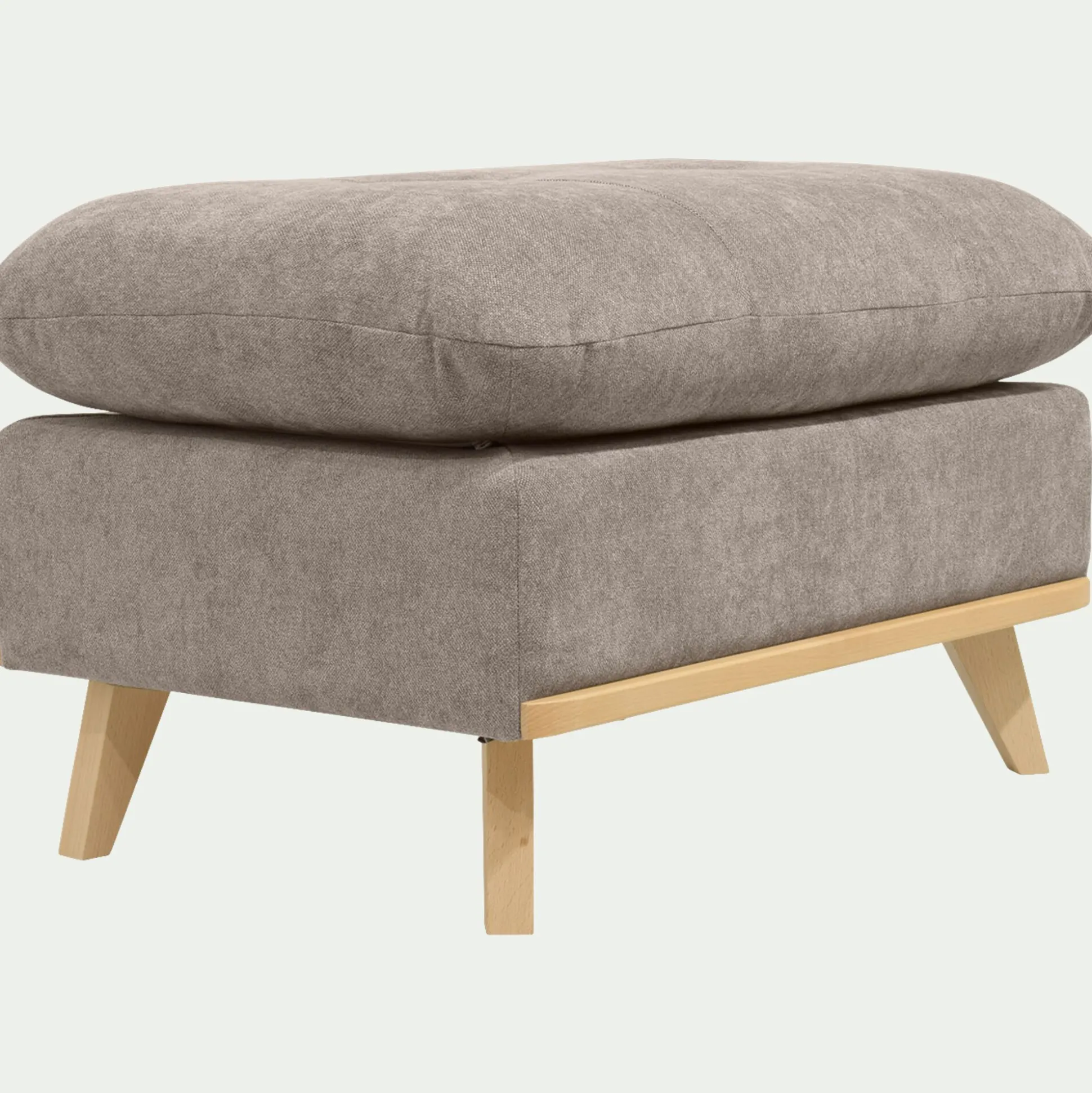 Pouf en tissu storm - taupe