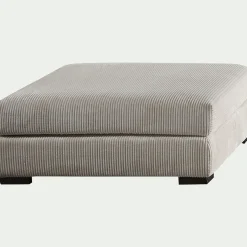 Pouf en velours côtelé Azores - beige