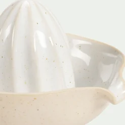 Presse-agrumes en grès D13cm - blanc