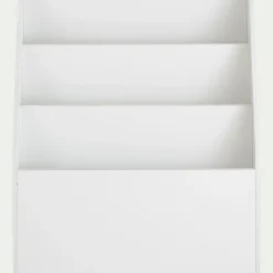 Range-livres enfant 3 compartiments en bois - blanc