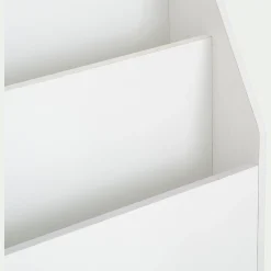 Range-livres enfant 3 compartiments en bois - blanc