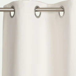 Rideau à œillets en coton recyclé 140x250cm - blanc