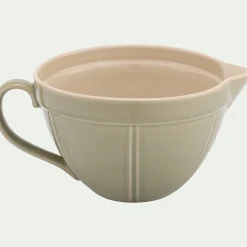 Saladier avec bec verseur en grès D21,3cm - vert