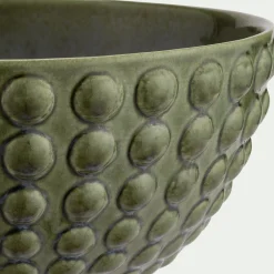 Saladier en grès D24,5cm - vert