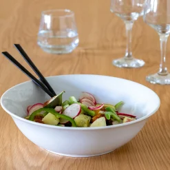 Saladier en porcelaine qualité hôtelière D23cm - blanc