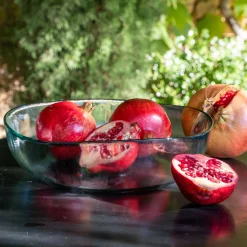 Saladier en verre D30cm - transparent