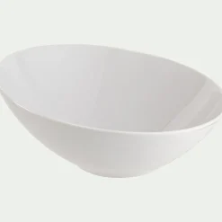 Saladier incliné en porcelaine H10cm - blanc