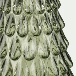 Sapin décoratif à poser en verre H23cm - vert