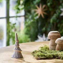 Sapin décoratif à poser en aluminium H18,5cm - blanc