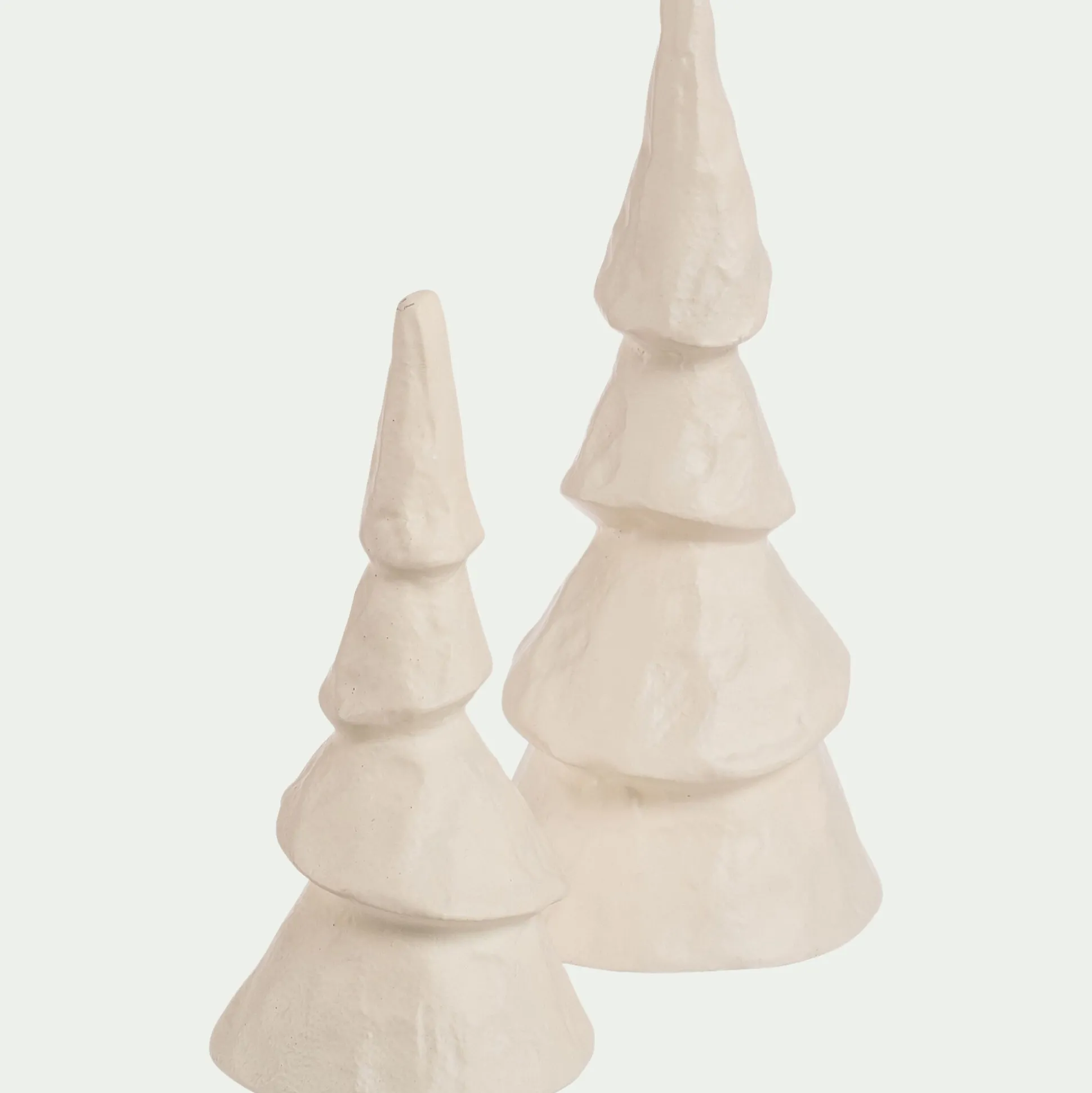 Sapin décoratif à poser en aluminium H18,5cm - blanc