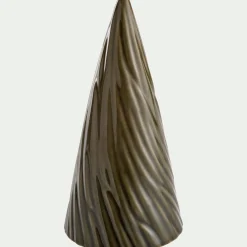 Sapin décoratif à poser en grès H16cm - vert