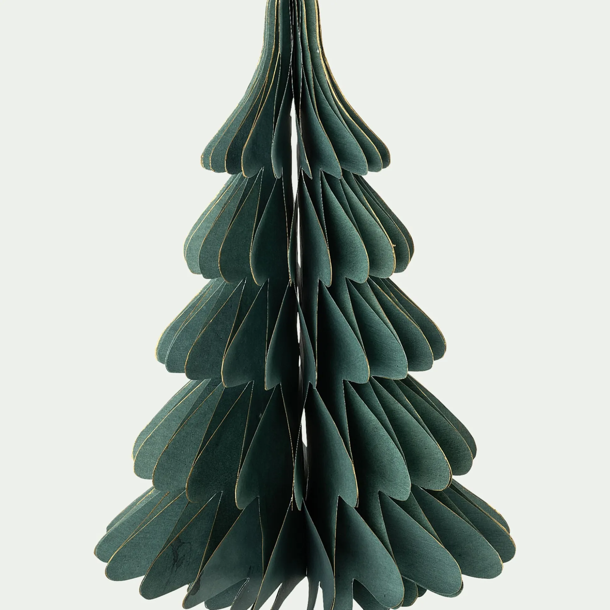 Sapin décoratif à poser en papier H30cm - vert