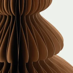 Sapin décoratif à poser en papier H60cm - marron